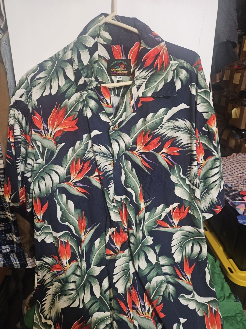Paradise On a Hanger hawaiin Shirt 2x